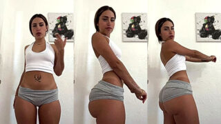 Dumb Latina Slut Angela Alvarez shakes her ass for her fans
