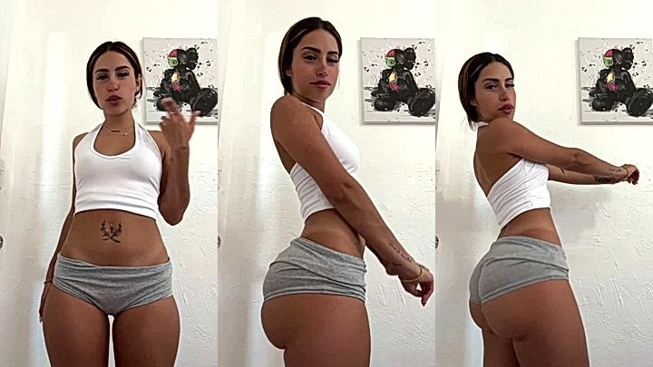 Dumb Latina Slut Angela Alvarez shakes her ass for her fans