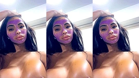 Angela Castellanos teasing her big naked tits