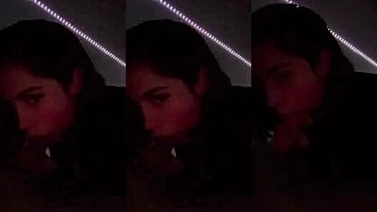 Angela Alvarez sucking on a big cock after dinner