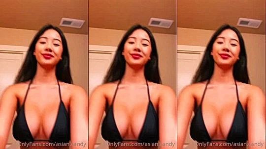 hot asian Asian.candy teasing in her new bikini