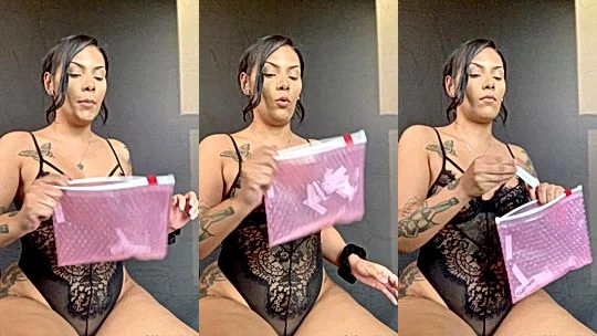 OnlyDany trying out her new laced lingerie