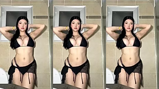 hot babe Layla Dream dancing in her sexy lingerie