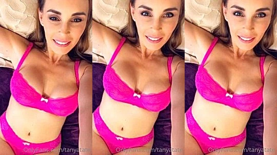 hot milf Tanya Tate showing off her new pink lingerie