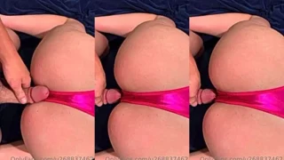 Hailey Sigmond grinding a big cock between her ass cheeks