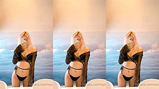 Vyvan Le sexy lingerie tease for her followers
