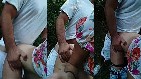 Anneth Dmitrieva fucking with her boyfriend in wilderness